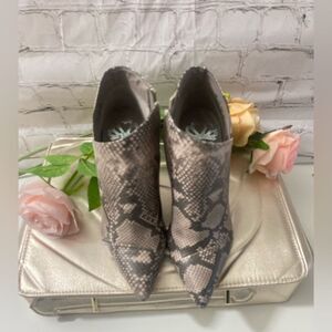 Snakeskin Ankle Boots